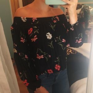 Hollister off the shoulder top